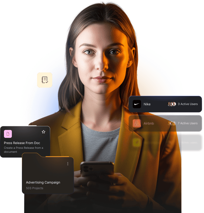 Media-ready content creation illustration